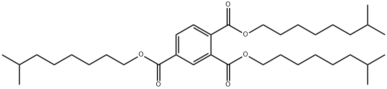 1,2,4-Benzenetricarboxylic Acid 1,2,4-tris(7-Methyloctyl) Ester 结构式