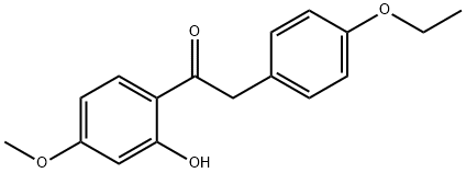 2-(4-Ethoxyphenyl)-1-(2-hydroxy-4-Methoxyphenyl)ethanone,89019-87-4,结构式