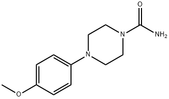 4-(4-甲氧苯基)哌嗪-1-甲酰胺,89026-59-5,结构式