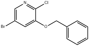 3-(ベンジルオキシ)-5-ブロモ-2-クロロピリジン 化学構造式