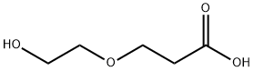 3-(2-hydroxyethoxy)propanoic acid Struktur