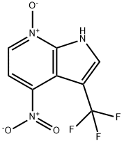 1H-Pyrrolo[2,3-b]pyridine, 4-nitro-3-(trifluoroMethyl)-, 7-oxide Struktur