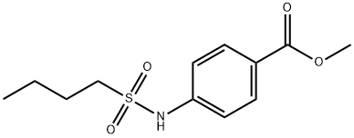 4-(ブタン-1-スルホンアミド)安息香酸メチル 化学構造式