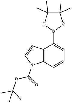 N-BOC-吲哚-4-频哪醇硼酸酯,893441-86-6,结构式