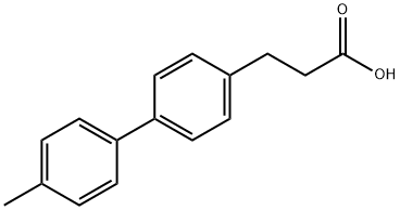 4'-Methyl-biphenyl-4-propanoic acid 化学構造式