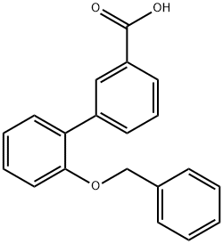3-(2-Benzyloxyphenyl)benzoic acid 结构式
