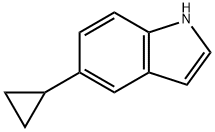 1H-Indole, 5-cyclopropyl- 化学構造式