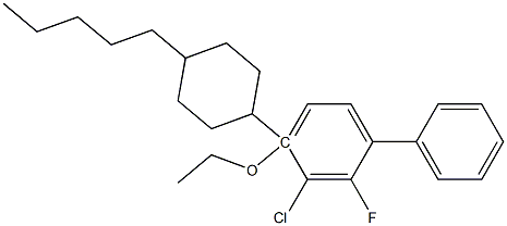 3-氯-2-氟-4'-(4-反式-戊己环己基)-联苯 结构式