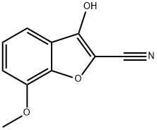 3-羟基-7-甲氧基苯并呋喃-2-甲腈,89525-80-4,结构式