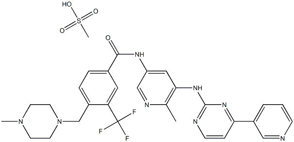 Flumatinib mesylate 化学構造式