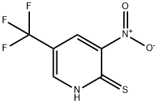 3-nitro-5-(trifluoroMethyl)pyridine-2-thiol 化学構造式