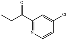 1-(4-クロロピリジン-2-イル)プロパン-1-オン 化学構造式