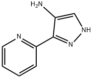 5-(ピリジン-2-イル)-1H-ピラゾール-4-アミン 化学構造式