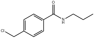 4-(クロロメチル)-N-プロピルベンズアミド 化学構造式