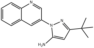 3-(tert-butyl)-1-(quinolin-3-yl)-1H-pyrazol-5-aMine Structure