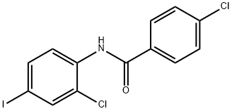 4-Chloro-N-(2-chloro-4-iodophenyl)benzaMide, 97% Struktur