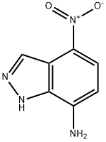 4-硝基-7-氨基吲唑 结构式