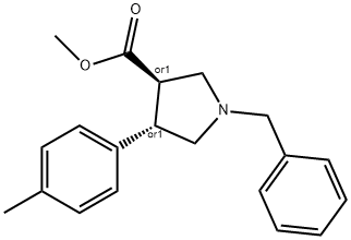 Trans-Methyl 1-benzyl-4-p-tolylpyrrolidine-3-carboxylate Structure