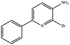 2-broMo-6-phenylpyridin-3-aMine Structure