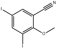 3,5-Diiodo-2-Methoxy-benzonitrile 结构式