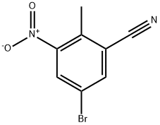 5-BroMo-2-Methyl-3-nitrobenzonitrile Struktur