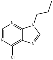 6-クロロ-9-プロピル-9H-プリン 化学構造式