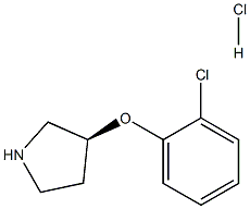(S)-3-(2-Chlorophenoxy)-pyrrolidine HCl Structure