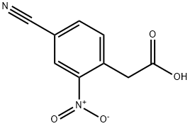 2-(4-Cyano-2-nitrophenyl)acetic acid Structure