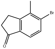 5-BROMO-4-METHYL-2,3-DIHYDRO-1H-INDEN-1-ONE Struktur