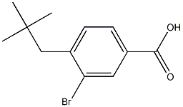 3-bromo-4-neopentylbenzoic acid 化学構造式