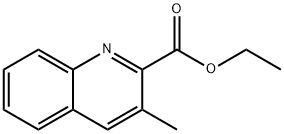 3-甲基喹啉-2-甲酸乙酯 结构式