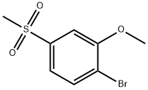 1-溴-2-甲氧基-4-(甲基磺酰基)苯,90531-98-9,结构式