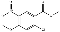 2-氯-4-甲氧基-5-硝基苯甲酸甲酯,90537-46-5,结构式