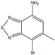 7-broMo-6-Methylbenzo[c][1,2,5]thiadiazol-4-aMine 化学構造式