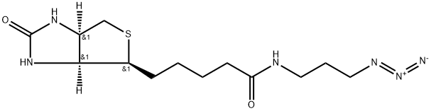 N-(3-アジドプロピル)ビオチンアミド 化学構造式