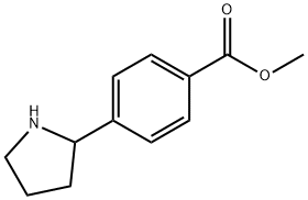 4-(吡咯烷-2-基)苯甲酸甲酯, 908334-13-4, 结构式
