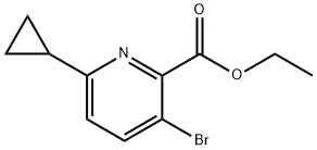 Ethyl 3-broMo-6-cyclopropylpicolinate Struktur