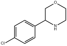 3-(4-chlorophenyl)Morpholine Struktur