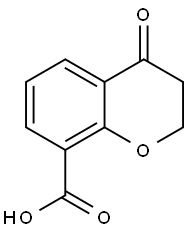4-oxo-3,4-dihydro-2H-chroMene-8-carboxylic acid 化学構造式