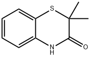 2,2-二甲基-2H-1,4-苯并噻嗪-3(4H)-酮, 90921-53-2, 结构式