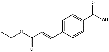 Benzoic acid, 4-[(1E)-3-ethoxy-3-oxo-1-propenyl]- Structure