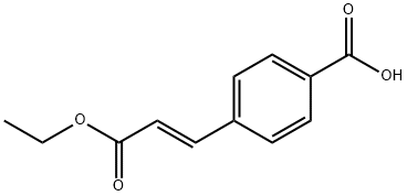 Benzoic acid, 4-[(1E)-3-ethoxy-3-oxo-1-propenyl]- Struktur