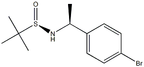 2-PropanesulfinaMide, N-[(1S)-1-(4-broMophenyl)ethyl]-2-Methyl-, [S(R)]- Struktur