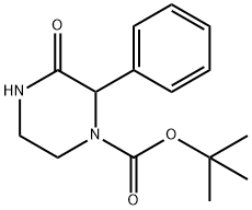 3-氧代-2-苯基哌嗪-1-羧酸叔丁酯,911705-40-3,结构式