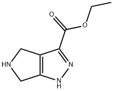 Ethyl 5-benzyl-1,4,5,6-tetrahydropyrrolo[3,4-c]pyrazole-3-carboxylate Struktur