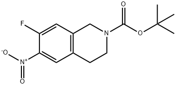 7-氟-6-硝基-3,4-二氢异喹啉-2(1H)-羧酸叔丁酯, 912846-67-4, 结构式