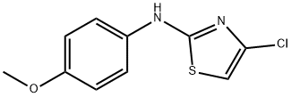 4-Chloro-N-(4-Methoxyphenyl)thiazol-2-aMine 化学構造式