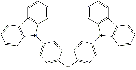 2,8-二(9H-咔唑-9-基)二苯并[B,D]呋喃,913737-84-5,结构式