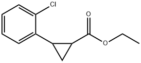 2-(2-氯苯基)环丙烷甲酸乙酯, 91393-53-2, 结构式