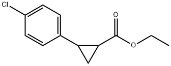 2-(4-氯苯基)环丙烷甲酸乙酯, 91393-54-3, 结构式